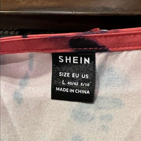 SHEIN Pink and Black Striped Blouse - Picture 8 of 8